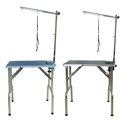 Ibañez Mesa plegable madera azul para perros