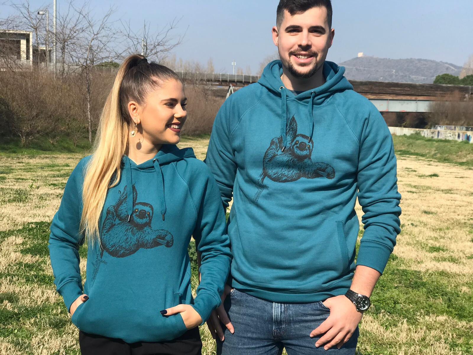 Sudadera perezoso color Gris thumbnail