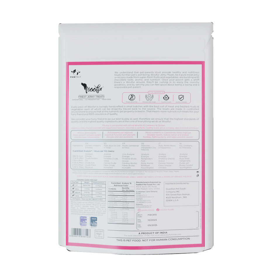 Delicias de carne seca: pollo y ar&aacute;ndanos (50 g/1,76 oz), , large Imagen numero 2