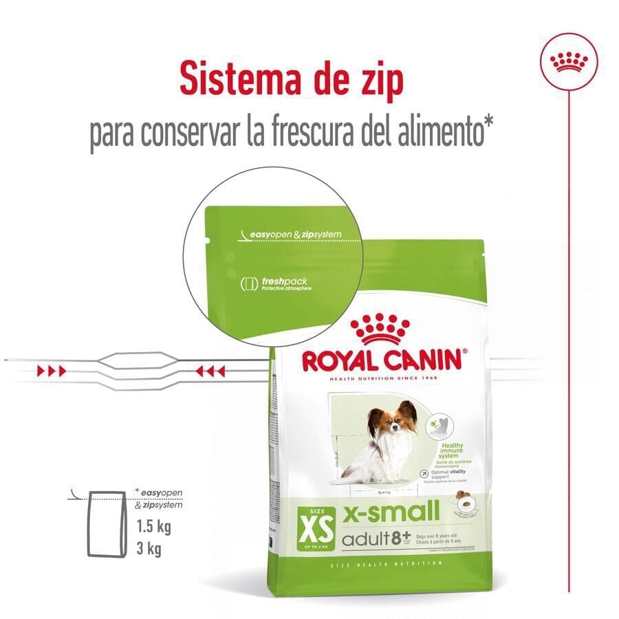 Royal Canin X-Small 8+ Mature pienso para perros thumbnail