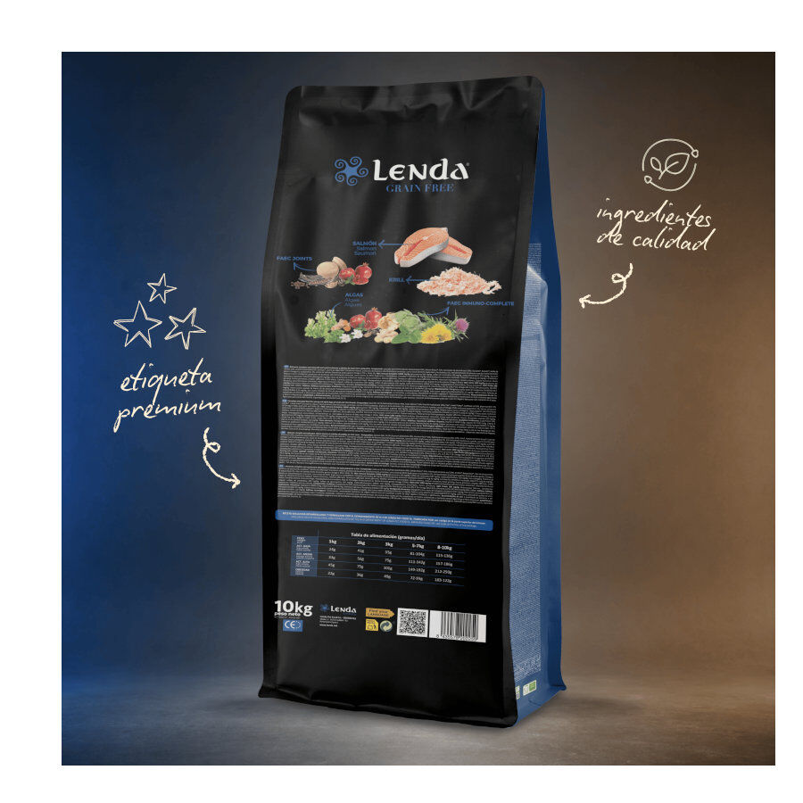 2 Kg Lenda Grain Free Pescado y Krill pienso para perros de razas mini, , large Imagen numero 3