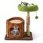 COSTWAY Árbol para Gatos Multifuncional, Torre Moderna con Postes de Rascado Cubiertos de Sisal, Perchero y Plataforma Redonda, Juguete en Forma de Árbol, Mueble para Gatos de Interior, 60 x 46 x 73 CM, , large indicador imagen numero 3