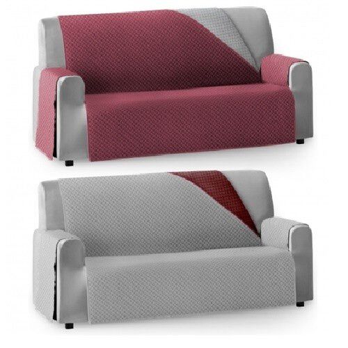 Vipalia cubre sof&aacute; c&iacute;rculos rojo y gris para mascotas, , large Imagen numero 1