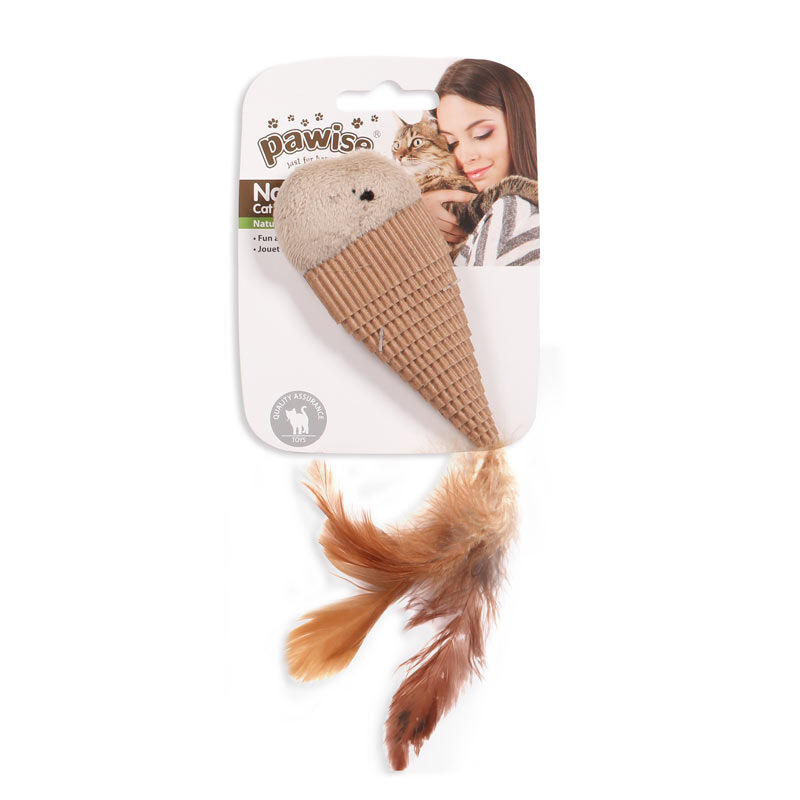 Nature First Gatos Pawise Papel Caram./Plumas20cm, , large Imagen numero 1