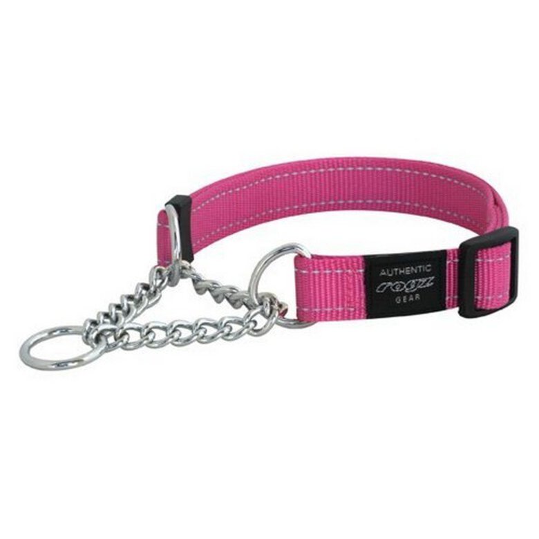 Collar mitad cadena de obediencia modelo Utility para perros color Rosa, , large image number null