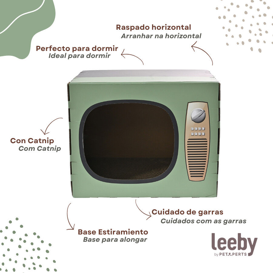 Leeby Tommy TV cama nido rascador de cart&oacute;n para gatos, , large Imagen numero 4