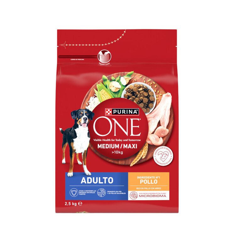 2,5 kg Purina One Pienso Pollo para perros adultos