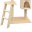 VidaXL Rascador con poste rascador para gatos color Beige, , large indicador imagen numero 3