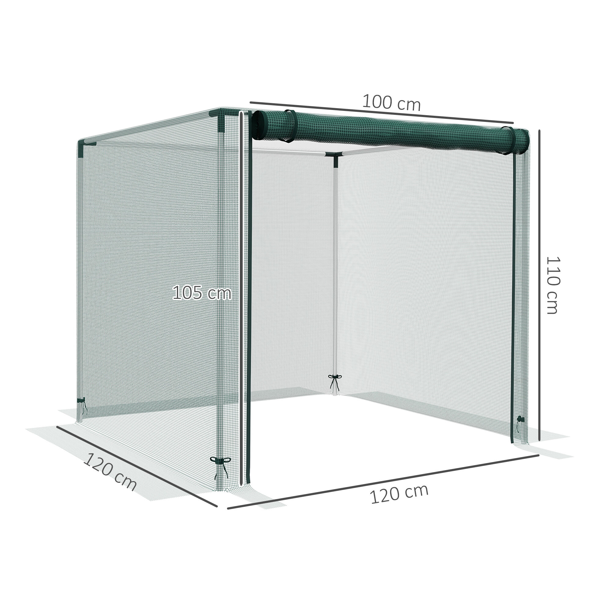 Outsunny Jaula de Cultivo Verde, , large Imagen numero 3