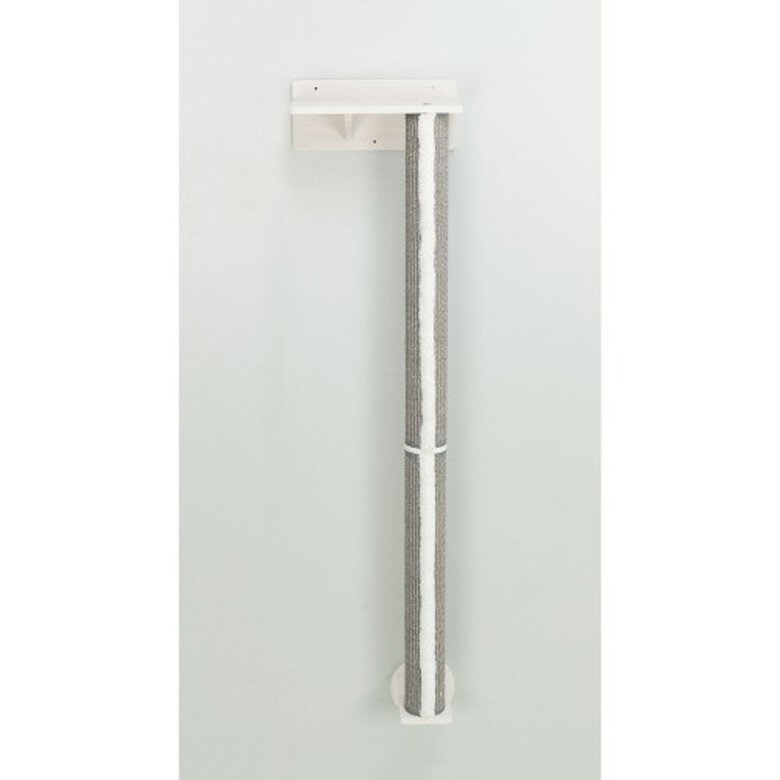 Trixie Set Accesorio de Pared con Poste Vertical de Sisal Blanco y gris para gatos, , large image number null