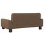 vidaXL Cama para perros de tela marrón 70x45x30 cm, , large indicador imagen numero 4
