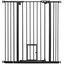 PawHut Barrera de Seguridad para Perros con 1 Puerta Pequeña Barrera para Mascotas Extensible con Cierre Automático y Sistema de Doble Bloqueo para Puerta Pasillo Escalera 74-101x104,1 cm Negro, , large indicador imagen numero 1