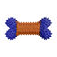 Juguete Hueso Mordedor azul y naranja con aroma pollo 12cm x 9cm para perros, , large indicador imagen numero 1