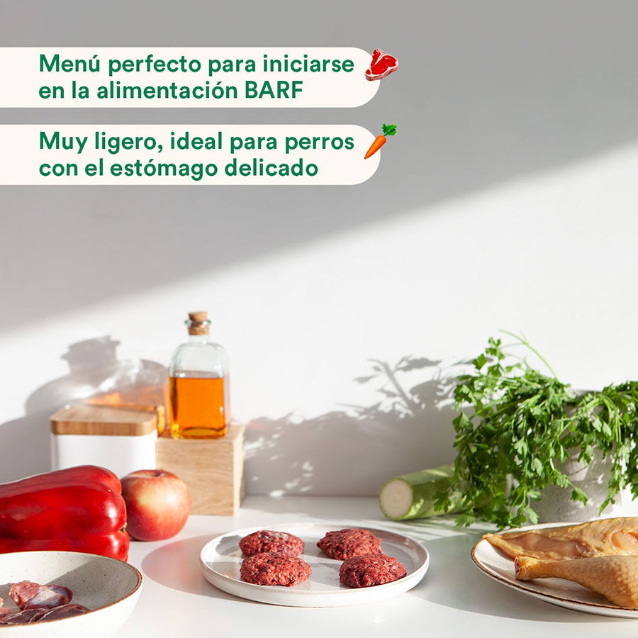 Pack de men&uacute; completo BARF para perros sabor Pollo, , large Imagen numero 5