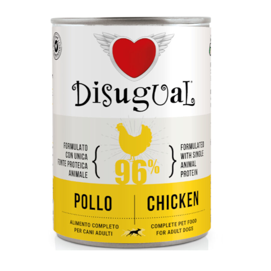 400 g Disugual Pollo en Pat&eacute; lata para perros, , large Imagen numero 1