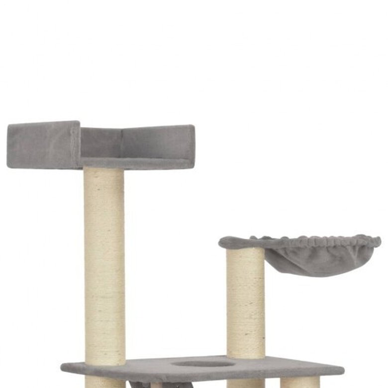 Rascador con postes de sisal para gatos color Gris, , large image number null