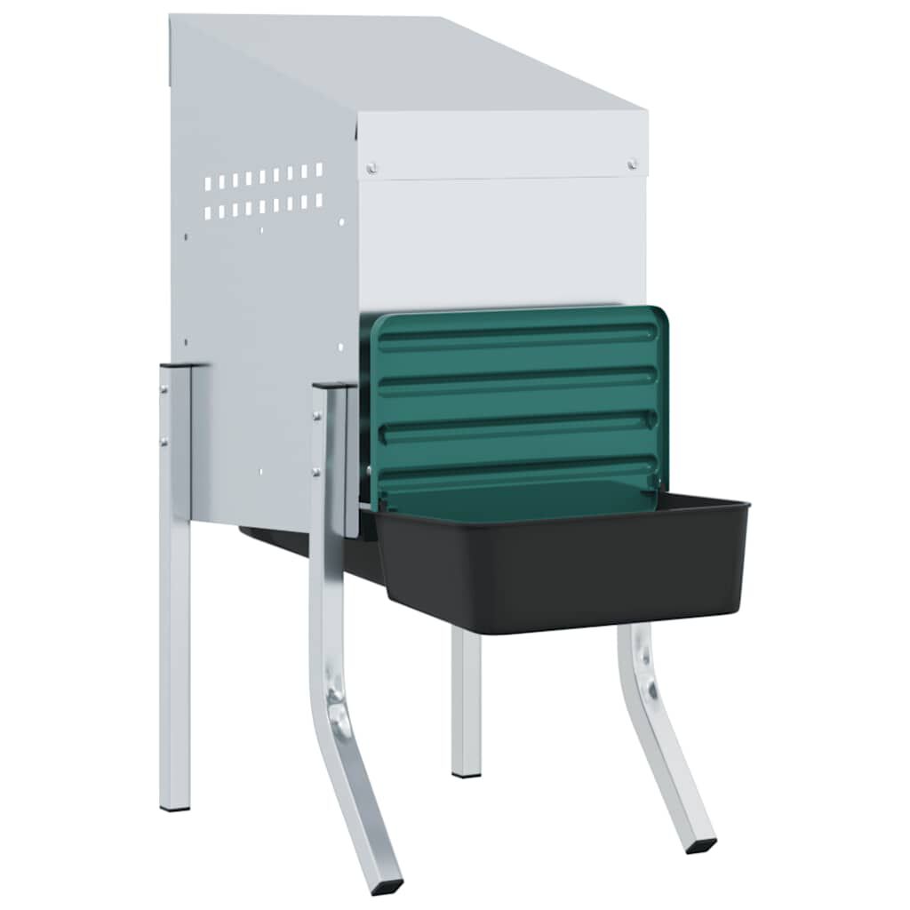 vidaXL Nido para gallinas de acero galvanizado thumbnail