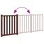 vidaXL Puerta para Perros Plegable Paneles Puerta Mascotas Madera de Álamo, , large indicador imagen numero 3