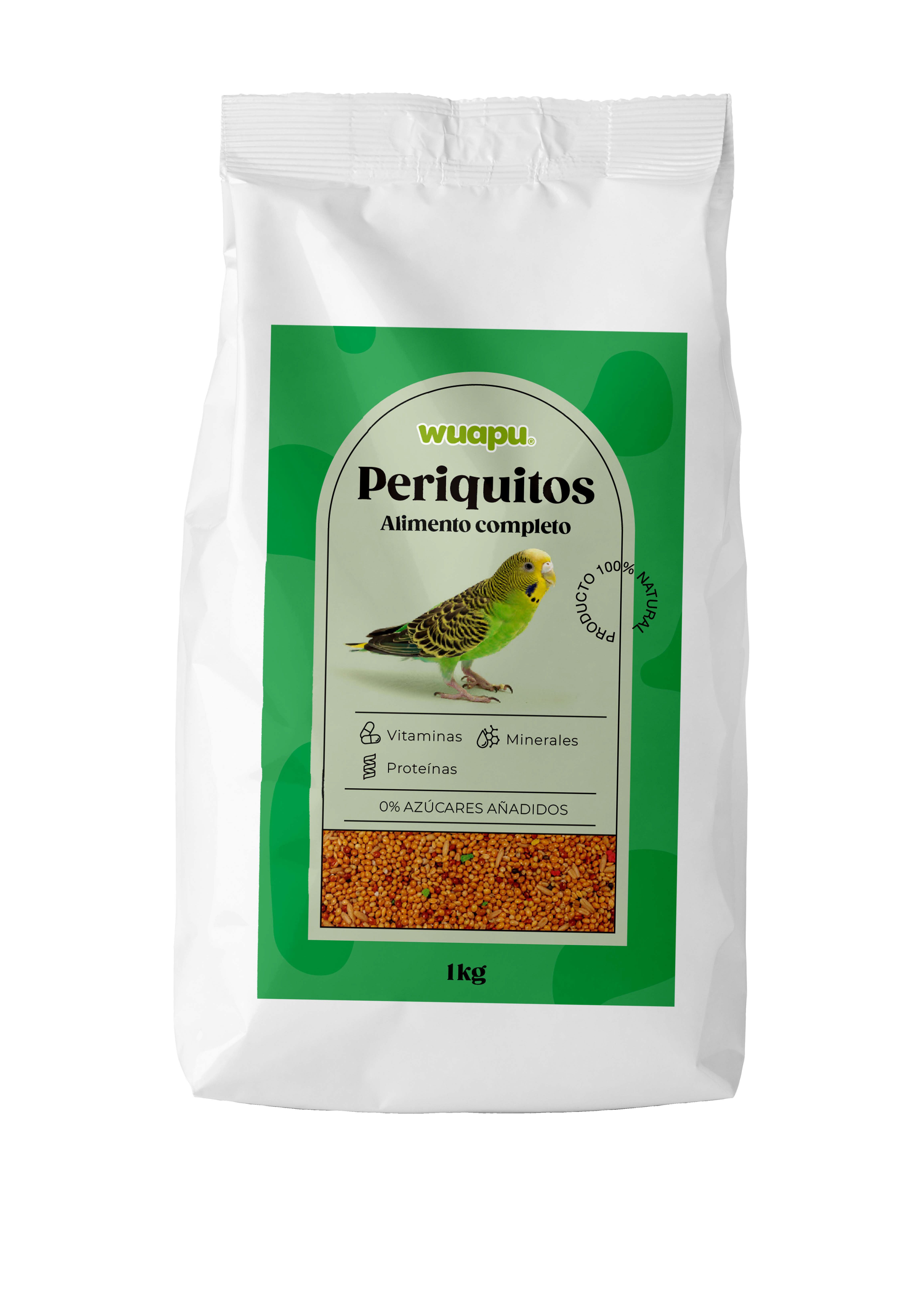 WUAPU ALIMENTO PERIQUITO 1 KG, , large Imagen numero 1