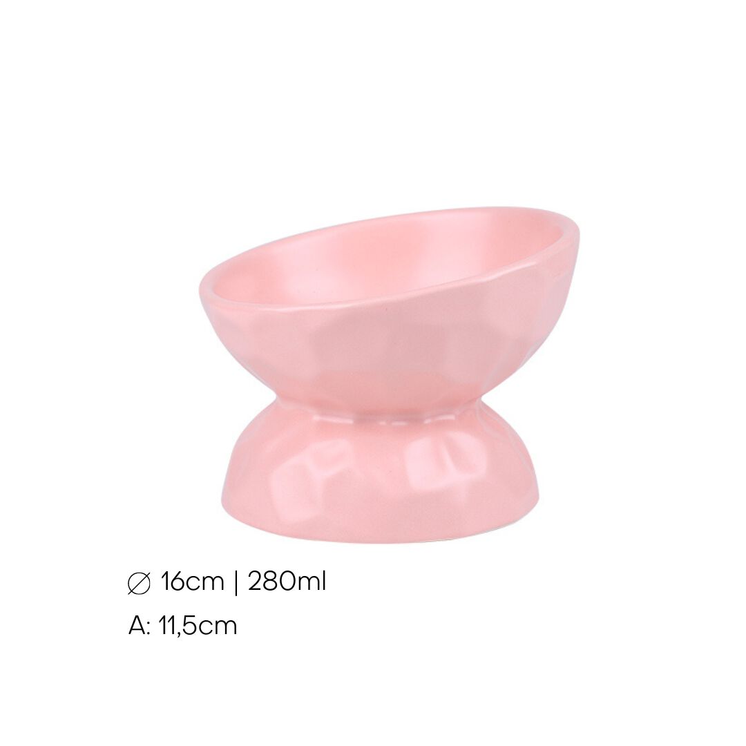 Taz&oacute;n de Cer&aacute;mica Inclinada con Dise&ntilde;o Ondulado 280ml, , large Imagen numero 2