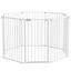 PawHut Parque para Perros de 8 Paneles 64x90 cm Corralito para Mascotas Plegable de Acero con Doble Cerradura Función de Bloqueo Auxiliar y Forma de Bricolaje para Pasillos Escaleras Blanco, , large indicador imagen numero 1