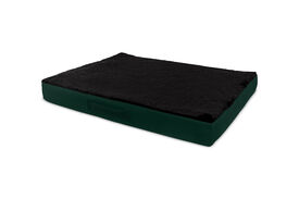Gauty Cama Redonda Tela Impermeable y pelo verde y negro para Perros y Gatos 