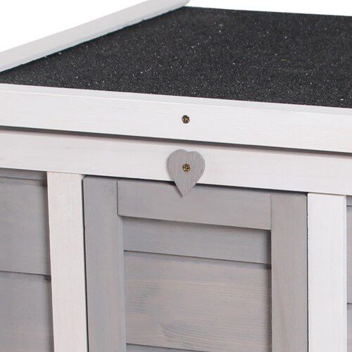 PawHut Conejera de Exterior Color Gris thumbnail