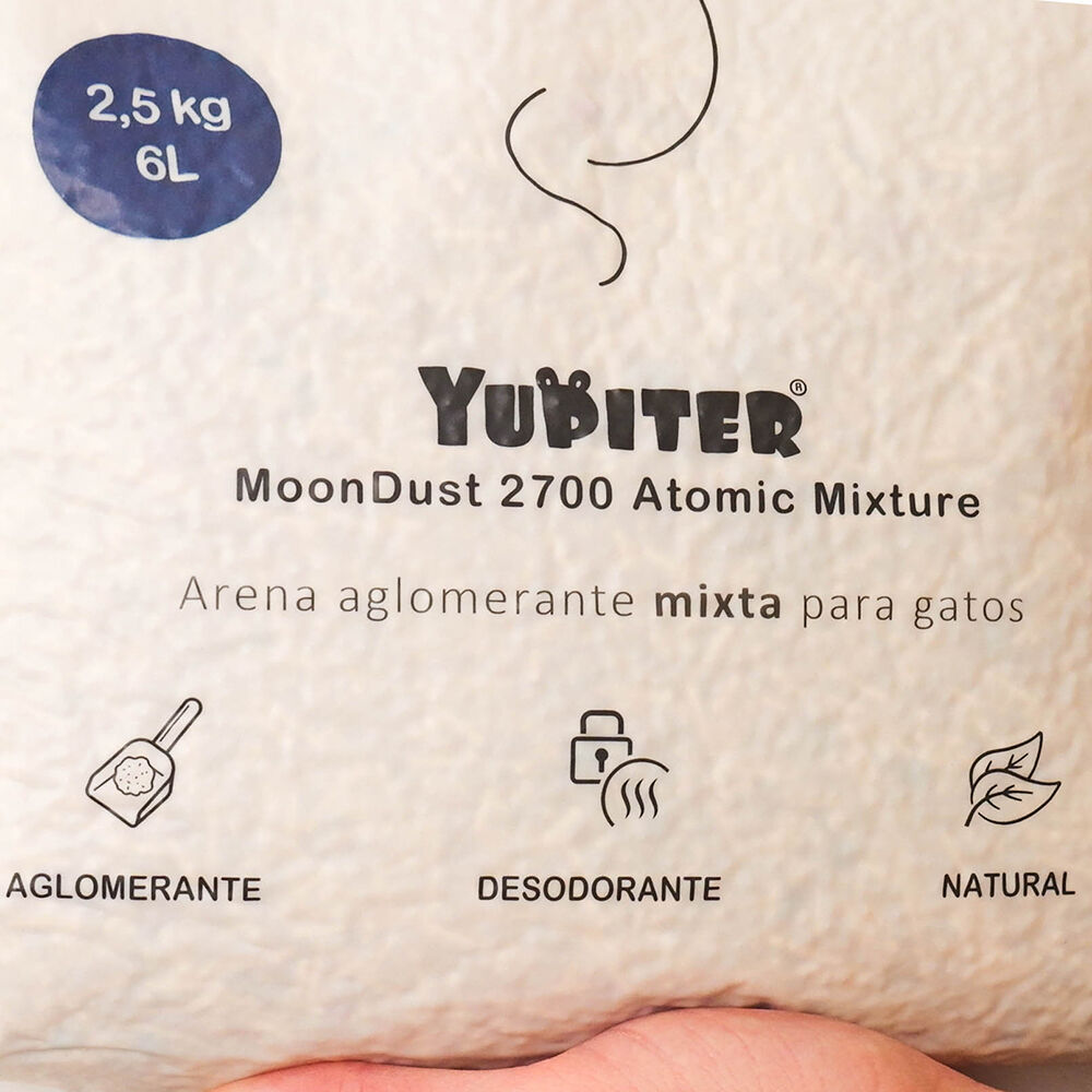 Orbitaler Yupiter MoonDust arena mixta de tofu y bentonita sódica aglomerante para gatos thumbnail