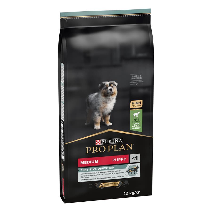 12 kg Pro Plan Puppy  Medium Digesti&oacute;n Cordero pienso para perros, , large Imagen numero 1