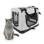 Transportín para mascotas | 50 cm x 34 cm x 36 cm | Talla S | Soporta 10 Kg | Plegable | Gris | Balú | Mobiclinic, , large indicador imagen numero 2
