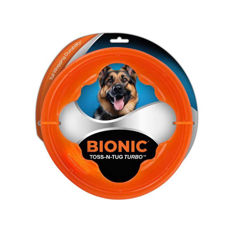 BIONIC Juguete interactivo Toss-N-Tug Tubo para perros