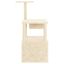 vidaXL Rascador para gatos con postes de sisal color crema 109,5 cm, , large indicador imagen numero 3