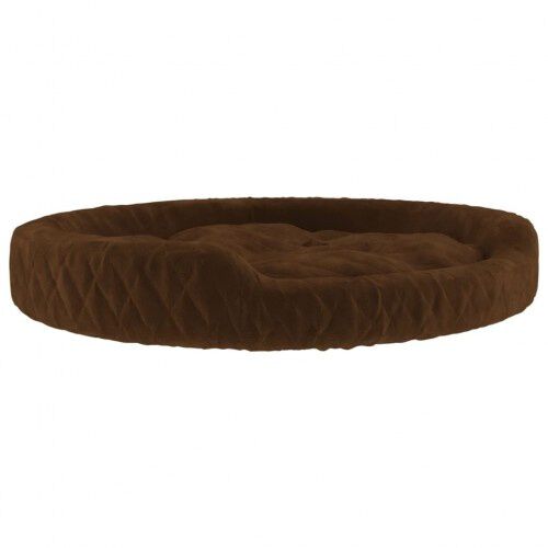 Vidaxl cama redonda acolchada marr&oacute;n para perros, , large Imagen numero 1