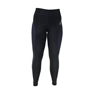 Leggings de equitación Supernova Riding para mujer color Negro/Azul Medianoche