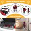 COSTWAY Cochecito para Mascotas Plegable, Cochecito de Mascotas de 4 Ruedas para Gatos/Perros, Carrito para Gatos con Cesta de Almacenamiento para Mascotas, Ventana de Malla, impermeable (Rojo), , large indicador imagen numero 3