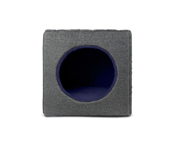 Gauty Cama para Perros y Gatos  Denim y Pelo - Negro y azul, , large Imagen numero 1