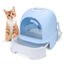 Nobleza - Cajas de Arena para Gatos, Arenero Gatos Cubierto con Cajon, Arenero para Gatos Grande Cerrado, Caja de Arena Cagadero Gato sin Olores con Pala, L52*W42*H38.5CM, Azul, , large indicador imagen numero 1
