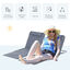 Outsunny Conjunto de 2 Esterillas de Playa Plegable Esterillas con Respaldo Reclinable en 5 Niveles Reposacabezas y Bolsa de Transporte 134x48x33-43 cm Gris, , large indicador imagen numero 4