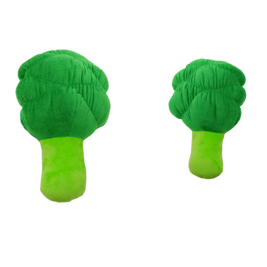 Tootoy! Comfort Healthy Broccoli Cuddler peluche con sonido para perros thumbnail