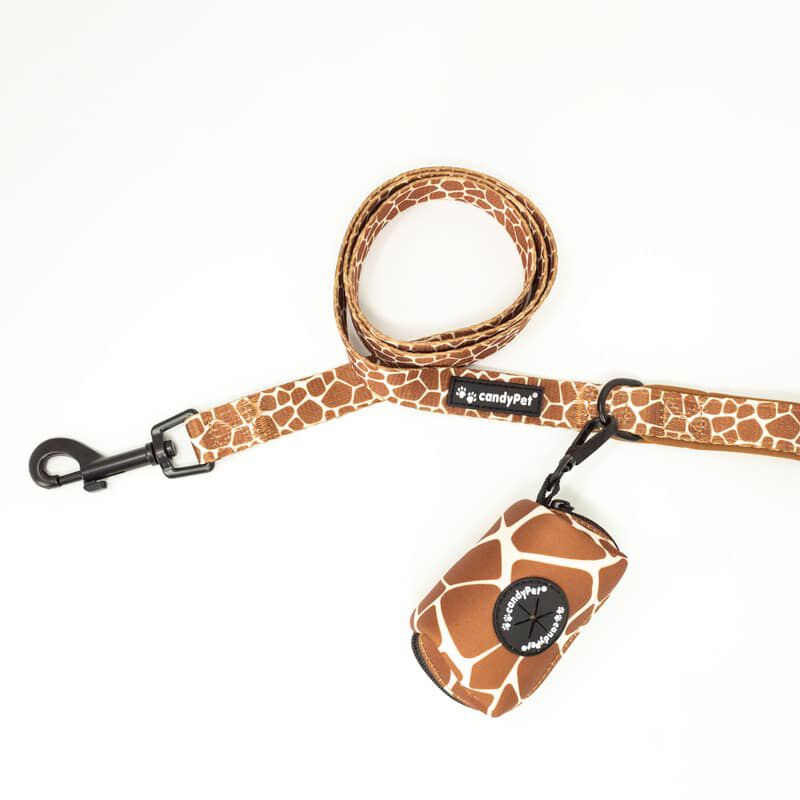 candyPet Correa Nylon - 130 cm largo - Asa suave de neopreno, C&oacute;moda y resistente - GIRAFFE, , large Imagen numero 2