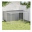Vidaxl Caseta Con Corral Acero Galvanizado para perros, , large indicador imagen numero 5