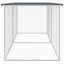 vidaXL Gallinero con techo acero galvanizado antracita 603x98x90 cm, , large indicador imagen numero 15