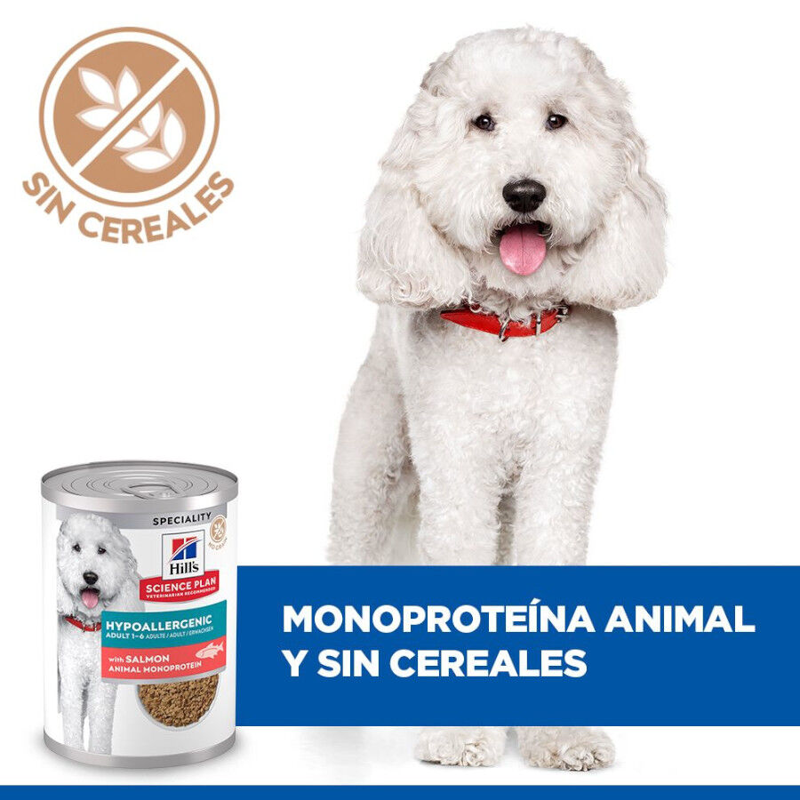 Hill&#039;s Science Plan Hypoallergenic Alimento Húmedo con Salmón para Perros Adultos thumbnail