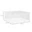 Pawhut valla modular blanca para mascotas pequeñas, , large indicador imagen numero 3