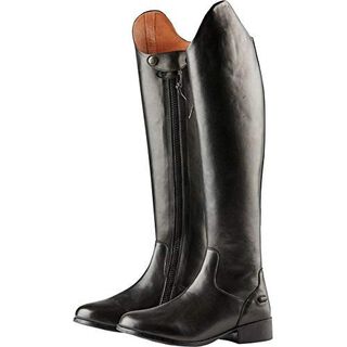 Botas de cuero adiestramiento Galtymore mujer Ancho Corto color Negro