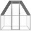 vidaXL Gallinero de acero galvanizado plateado y gris 3x2x2 m, , large indicador imagen numero 6