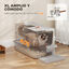 PawHut Arenero para Gato Gris claro, , large indicador imagen numero 3