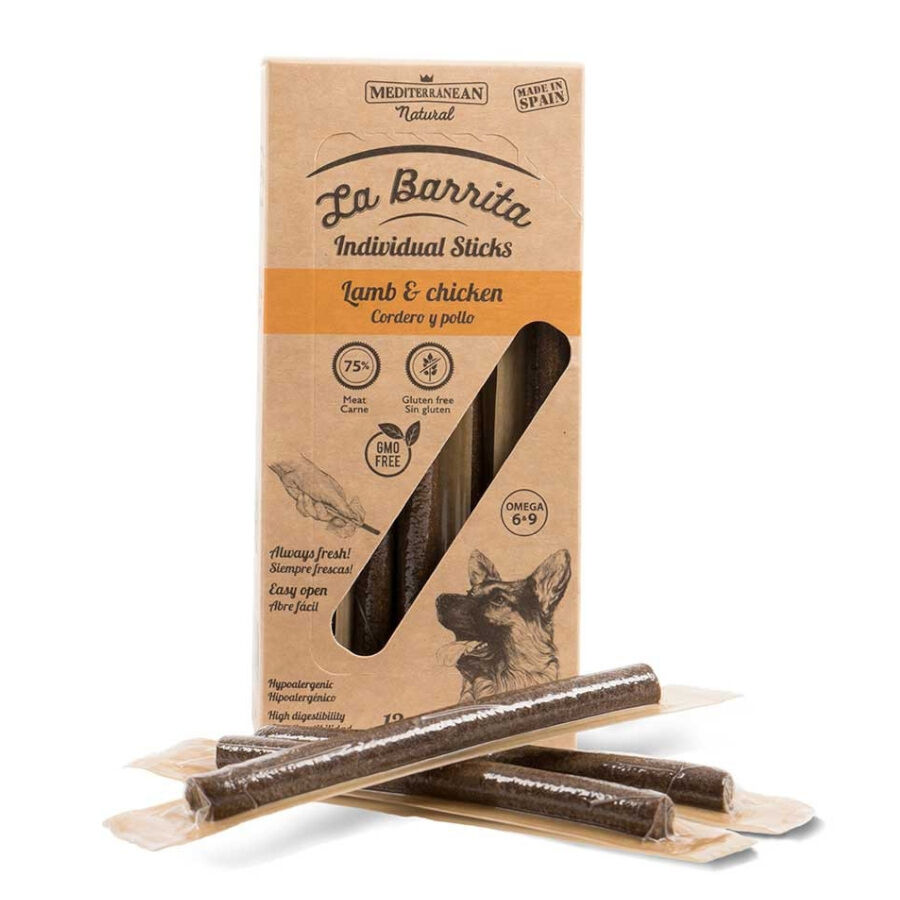 12 barritas Mediterranean Natural  Barritas Pollo y Cordero para perros, , large Imagen numero 1