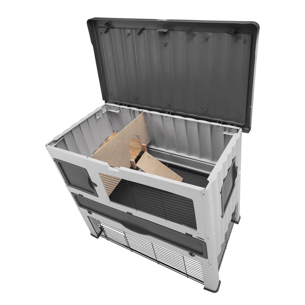 Ferplast Conejera de plástico gris para conejos thumbnail