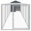 vidaXL Jaula gallinas con corral acero galvanizado gris 117x813x123 cm, , large indicador imagen numero 10